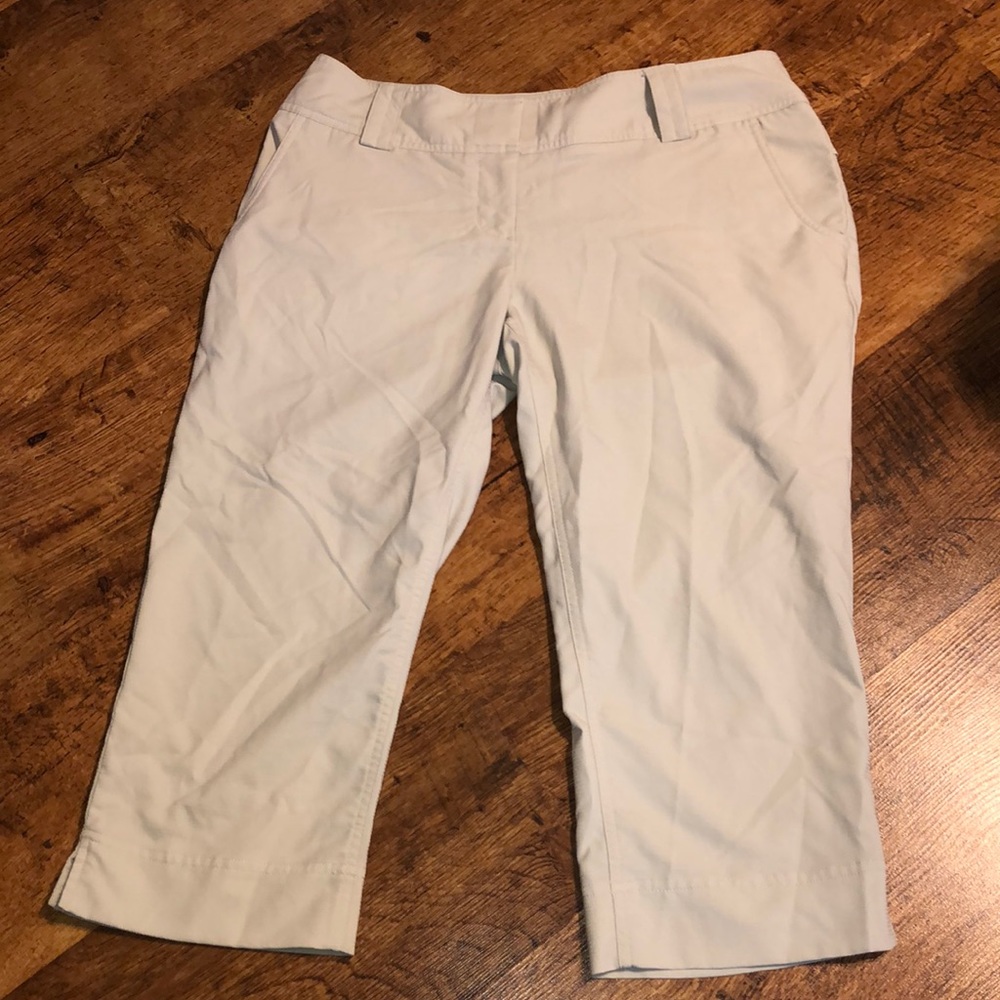 Tan Adidas ClimaCool Cropped  Pants(EUC)